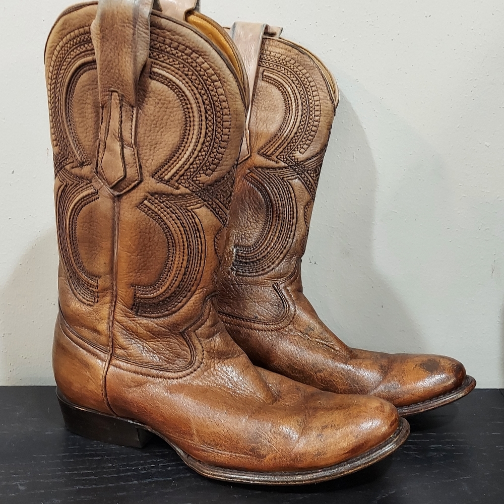Cuadra Men's Blaze Leather Handcrafted Cowboy Boots